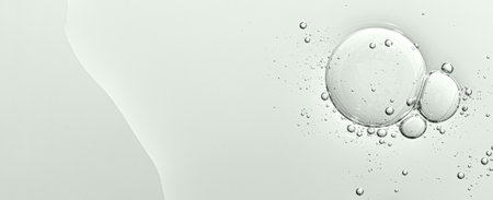The texture of a cosmetic skin serum or body gel or moisturizer or shampoo. Copy space