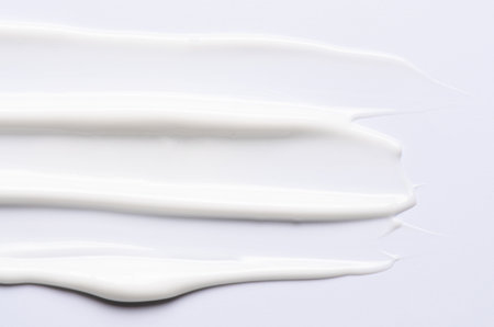 The texture of a cosmetic cream for the body or face.