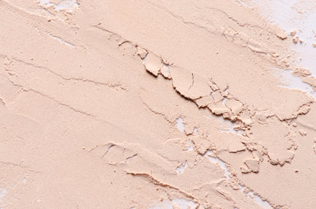 The texture of dry cosmetic clay for masks or cosmetic powderの写真素材