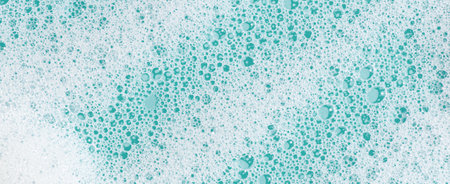 Texture of white foam. Cleansing mousse for the face or bath foam or washing powder.