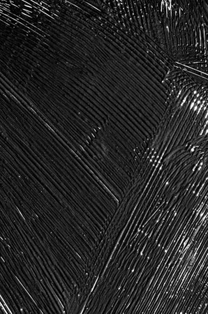 The texture of black mascara.の写真素材