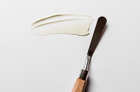 The texture of cosmetic moisturizer. Copy space