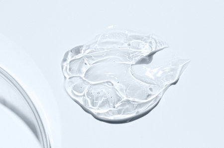 A sample of a moisturizing cosmetic cream or body gel.
