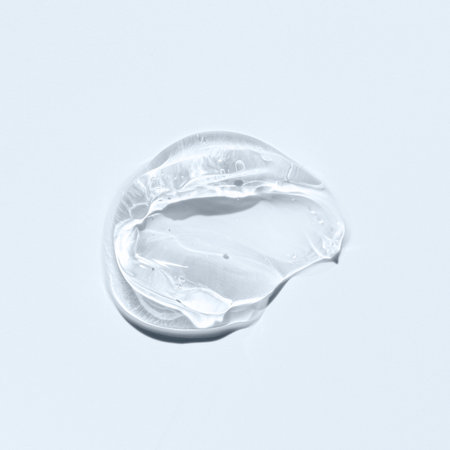 A sample of a moisturizing cosmetic cream or body gel.の写真素材