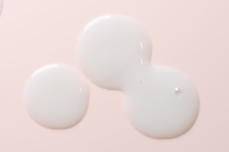 White cosmetic product. Face serum or cleanser gel or body moisturizing gel.の写真素材