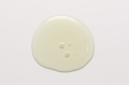 Transparent cosmetic product. Face serum or cleanser gel or body moisturizing gelの写真素材