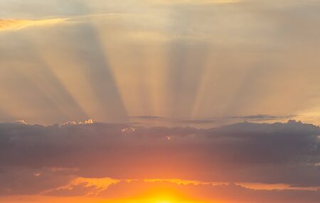 colorful sky after the sunrise.の写真素材