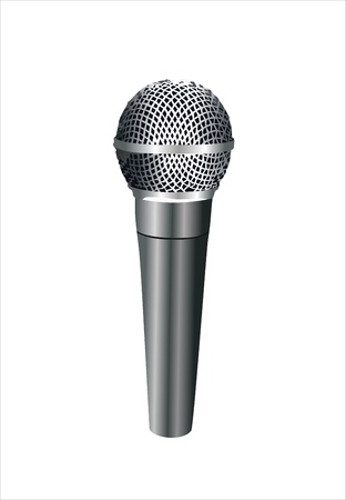 Microphone for Karaoke. Illustration on white backgroundのイラスト素材
