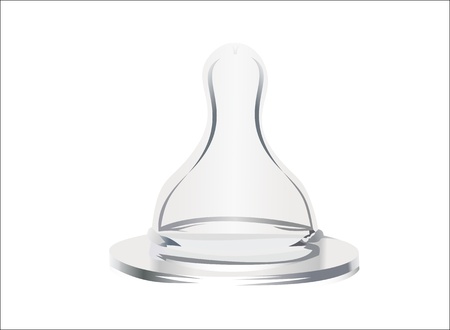 Latex nipple for kidのイラスト素材