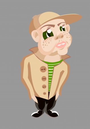 Detective agent or spy man for security or police concept design. Vectorのイラスト素材