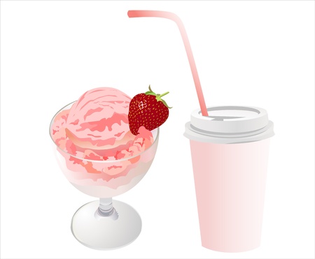 ice creamのイラスト素材