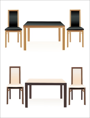 Table and chairsのイラスト素材