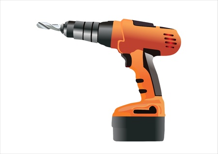 Cordless drillのイラスト素材
