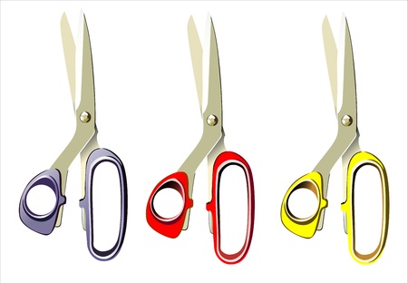 Scissors isolated on white backgroundのイラスト素材