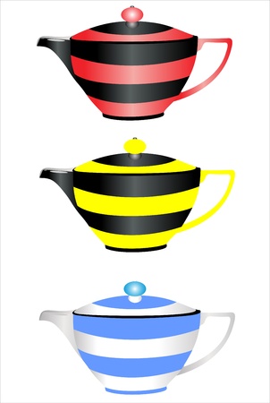coffee, tea setのイラスト素材