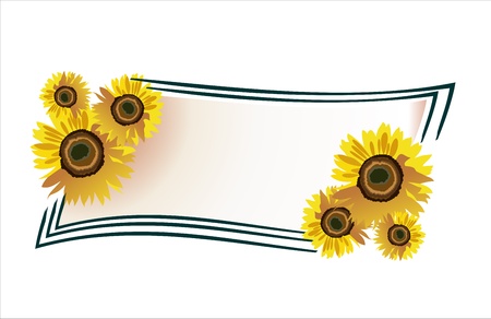 Vector sunflower のイラスト素材