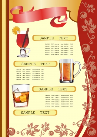 Restaurant menu designのイラスト素材