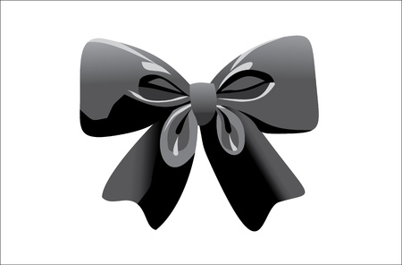 ribbon bow isolated on whiteのイラスト素材