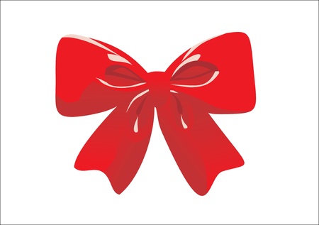 ribbon bow isolated on whiteのイラスト素材