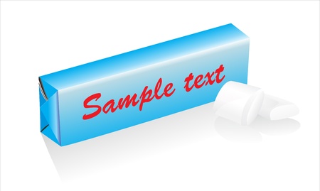 Chewing gum isolatedのイラスト素材