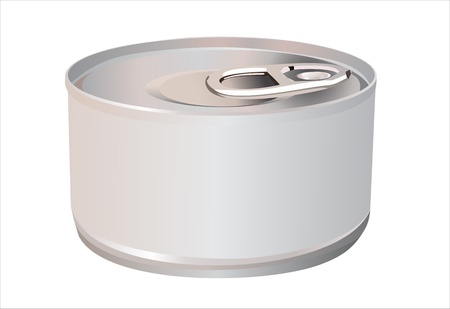 Tin with blank labelのイラスト素材