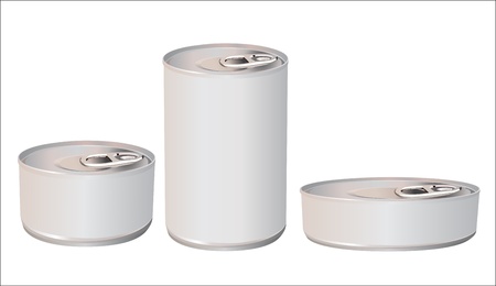 Tin with blank labelのイラスト素材