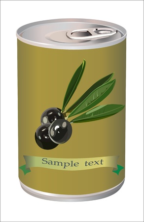 black olives, black olive branch and bank of black olives isolated on white photo-realistic のイラスト素材