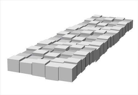 shattered cubesのイラスト素材