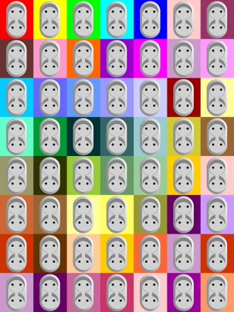Multiple socket outletのイラスト素材