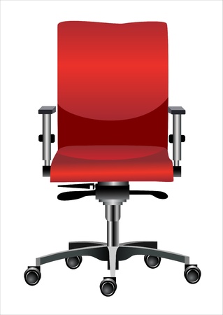 Office chair isolated on whiteのイラスト素材