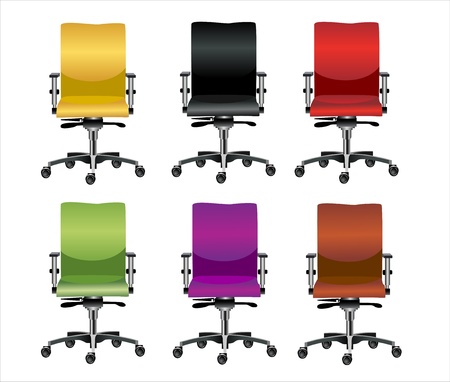 Office chair setのイラスト素材