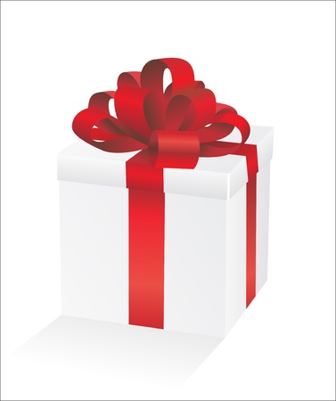  gift box on white backgroundのイラスト素材