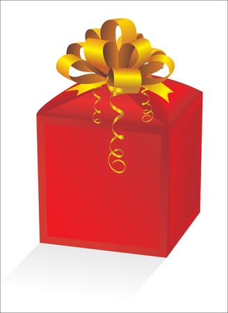  gift box on white backgroundのイラスト素材