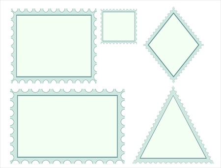 Blank stamps framesのイラスト素材