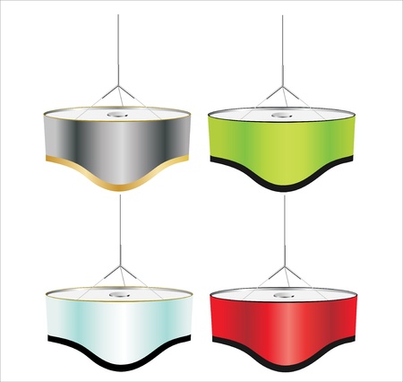 modern hanging lampのイラスト素材