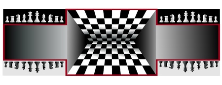 ready to play chess boardのイラスト素材