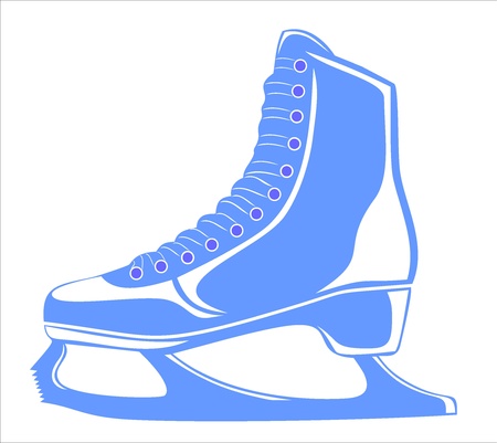 skates for figure skating のイラスト素材