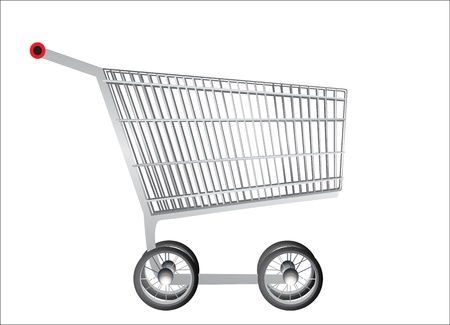 Shopping supermarket cartのイラスト素材