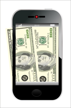 Online payments concept Isolated on white backgroundのイラスト素材