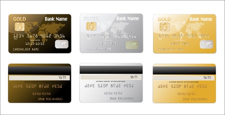 Vector credit cardsのイラスト素材