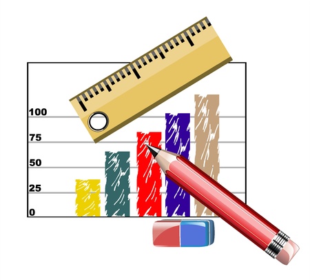 graph of progressのイラスト素材
