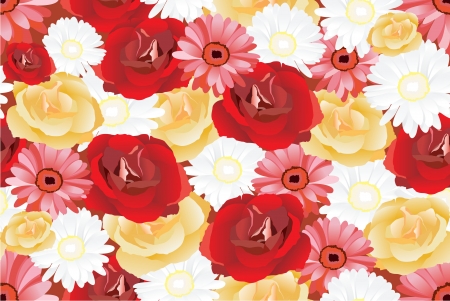 Beautiful floral vintage seamless wallpaperのイラスト素材