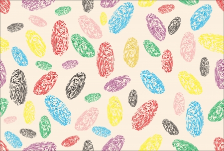 Seamless background of a finger printのイラスト素材