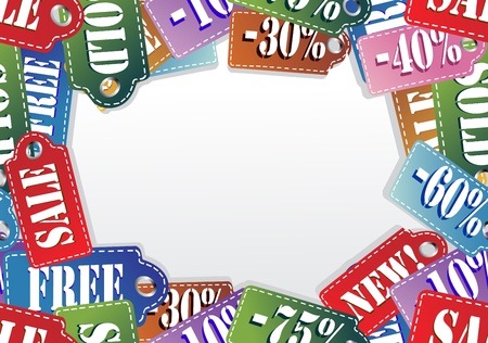 Seamless background of a Sale with frameのイラスト素材