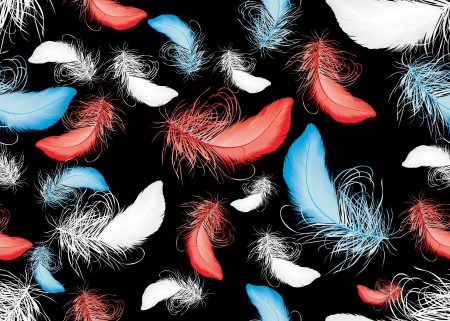 Seamless pattern with feathers  Seamless pattern for your design wallpapers, pattern fills, web page backgrounds, surface textures のイラスト素材