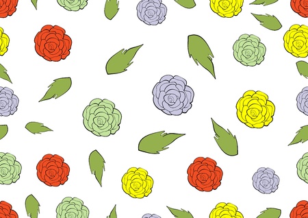 Abstract Elegance seamless floral pattern のイラスト素材
