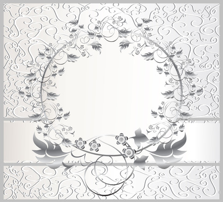 Vintage seamless wallpaper with a ribbon in pastel colors のイラスト素材