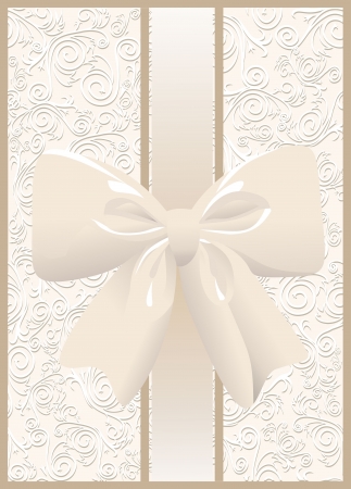 Vintage seamless wallpaper with a ribbonのイラスト素材