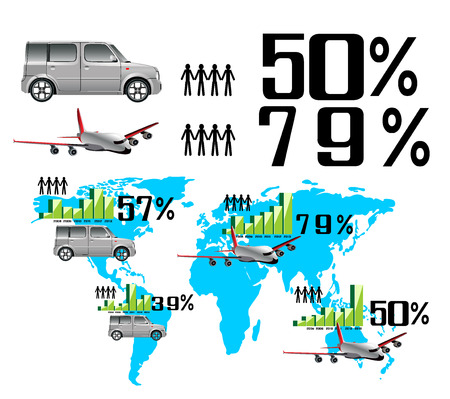 Infographic Travel Elements のイラスト素材