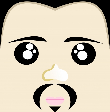 Face sunglasses illustrationのイラスト素材